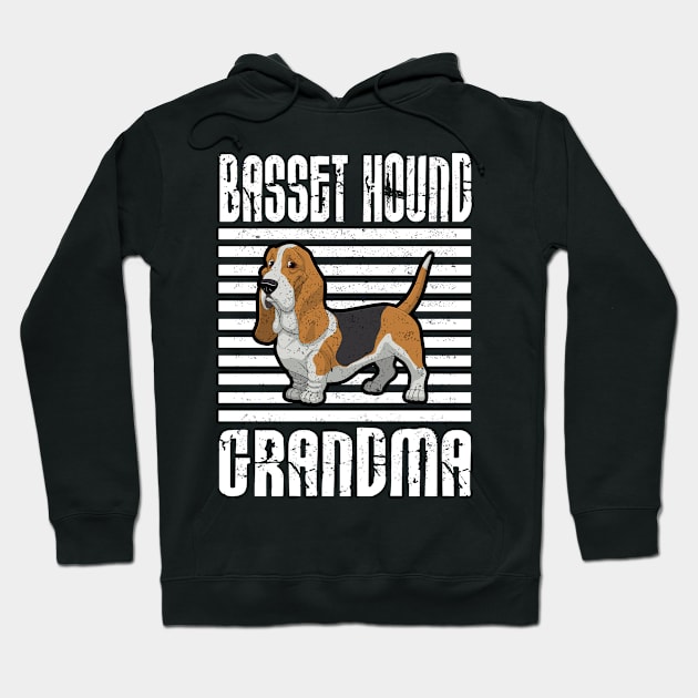 Basset Hound Grandma Proud Dogs Hoodie by aaltadel